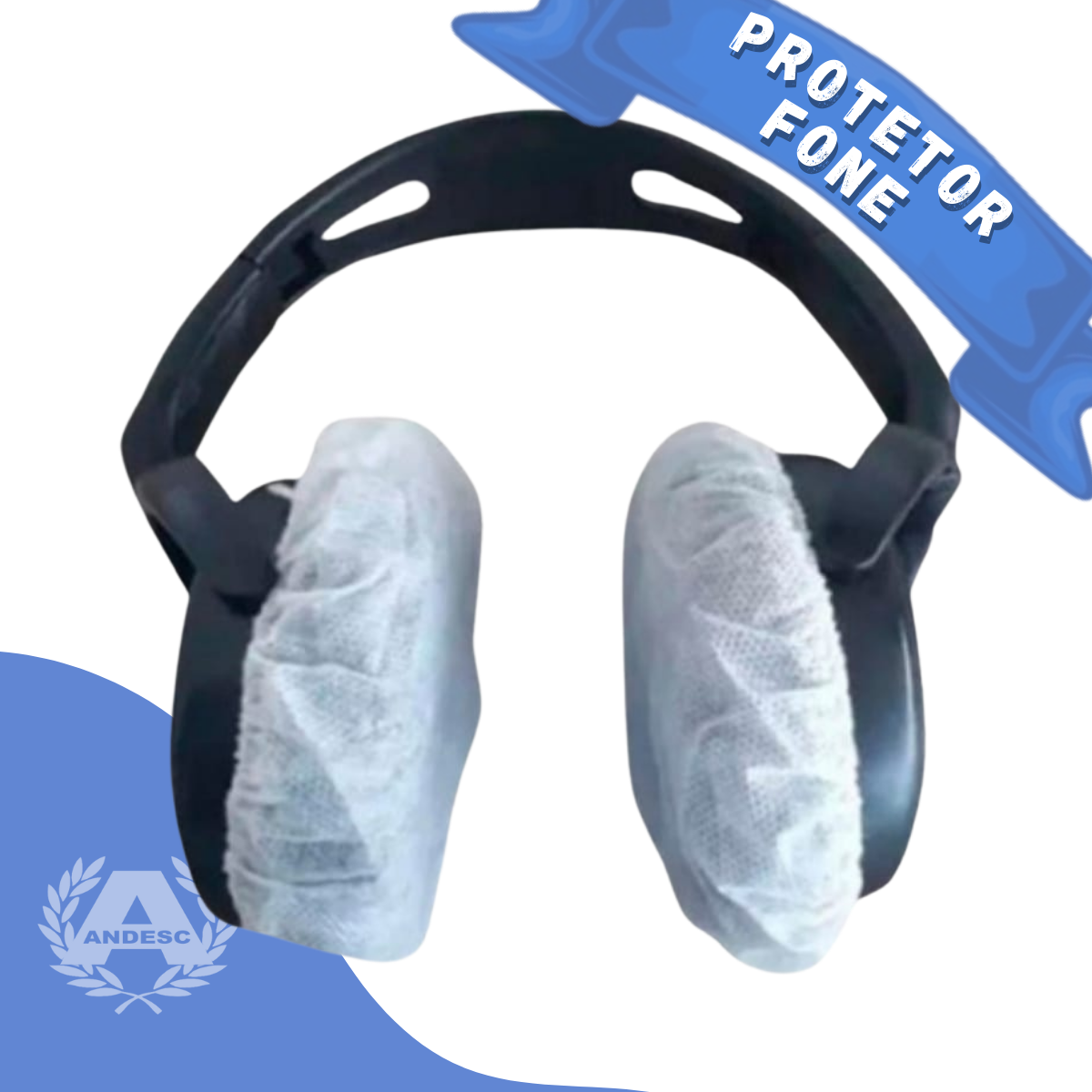 Protetor Descartável Para Fones 10 Cm 100 Unidades